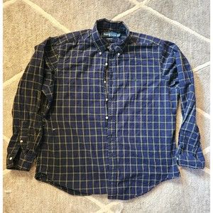 Men’s Ralph Lauren long sleeve plaid classic fit button down size XL